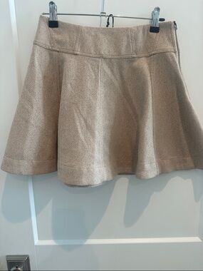 Jacqui The Label Tan Josie Mini Circle Skirt